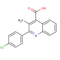 43071-47-2 2-(4-chlorophenyl)-3-methylquinoline-4-carboxylic acid chemical structure