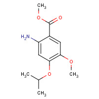 50413-53-1 methyl 2-amino-5-methoxy-4-propan-2-yloxybenzoate chemical structure