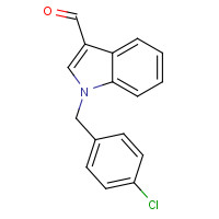 75629-57-1 1-[(4-chlorophenyl)methyl]indole-3-carbaldehyde chemical structure