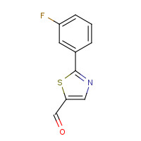 914348-84-8 2-(3-fluorophenyl)-1,3-thiazole-5-carbaldehyde chemical structure