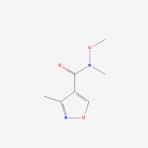496870-91-8 N-methoxy-N,3-dimethyl-1,2-oxazole-4-carboxamide chemical structure