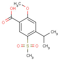 213598-26-6 2-methoxy-5-methylsulfonyl-4-propan-2-ylbenzoic acid chemical structure