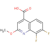 1125702-51-3 7,8-difluoro-2-methoxyquinoline-4-carboxylic acid chemical structure