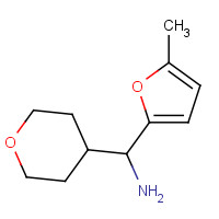 1343929-29-2 (5-methylfuran-2-yl)-(oxan-4-yl)methanamine chemical structure