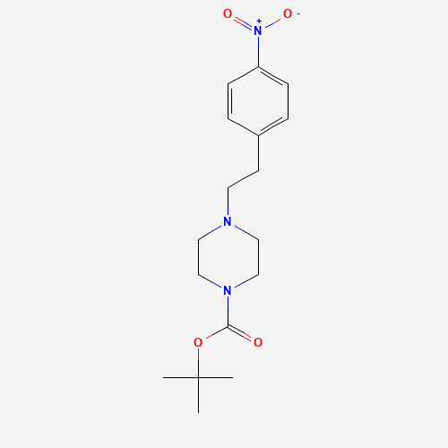 130636-60-1 tert-butyl 4-[2-(4-nitrophenyl)ethyl]piperazine-1-carboxylate chemical structure