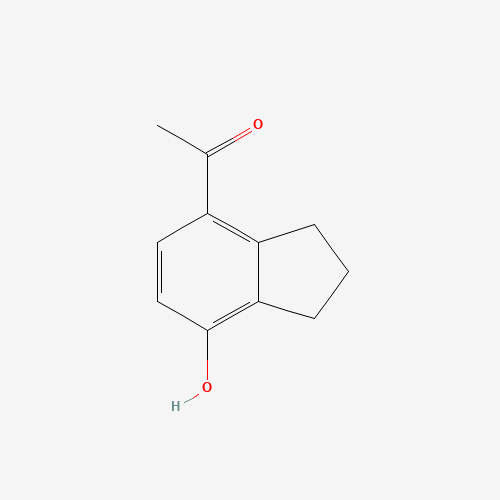 28179-01-3 1-(7-hydroxy-2,3-dihydro-1H-inden-4-yl)ethanone chemical structure