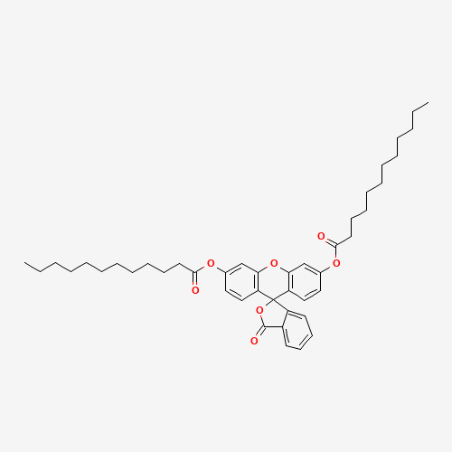 7308-90-9 (6'-dodecanoyloxy-3-oxospiro[2-benzofuran-1,9'-xanthene]-3'-yl) dodecanoate chemical structure