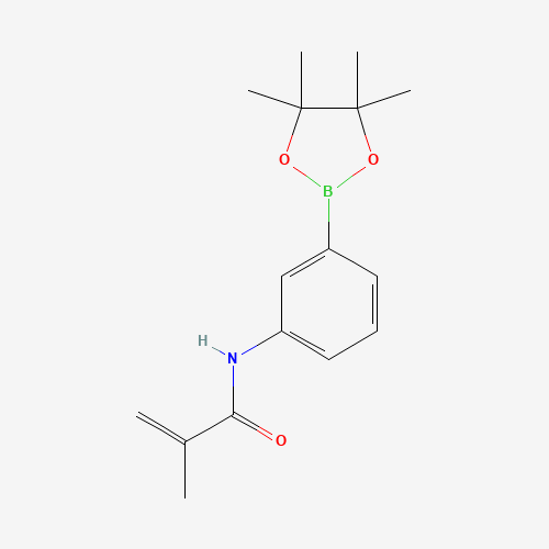 1056904-42-7 2-methyl-N-[3-(4,4,5,5-tetramethyl-1,3,2-dioxaborolan-2-yl)phenyl]prop-2-enamide chemical structure