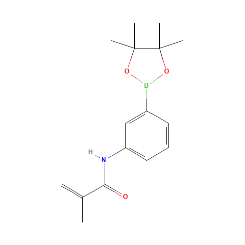 1056904-42-7 2-methyl-N-[3-(4,4,5,5-tetramethyl-1,3,2-dioxaborolan-2-yl)phenyl]prop-2-enamide chemical structure