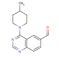 648449-22-3 4-(4-methylpiperidin-1-yl)quinazoline-6-carbaldehyde chemical structure