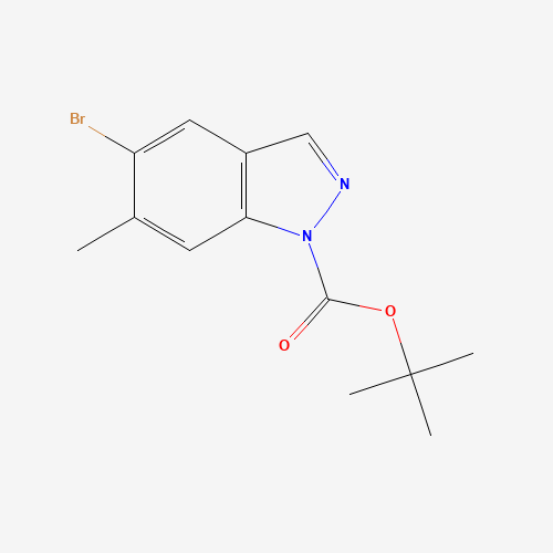 1305320-67-5 tert-butyl 5-bromo-6-methylindazole-1-carboxylate chemical structure