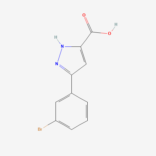 1135821-47-4 3-(3-bromophenyl)-1H-pyrazole-5-carboxylic acid chemical structure