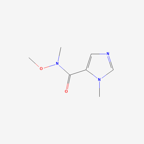592554-79-5 N-methoxy-N,3-dimethylimidazole-4-carboxamide chemical structure