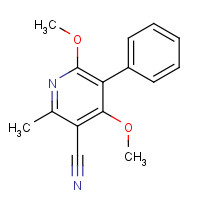 127581-40-2 4,6-dimethoxy-2-methyl-5-phenylpyridine-3-carbonitrile chemical structure