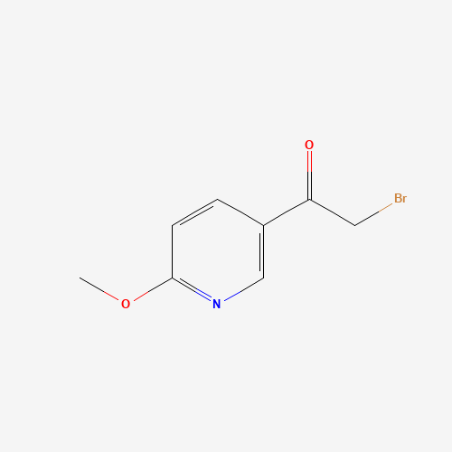 1186113-51-8 2-bromo-1-(6-methoxypyridin-3-yl)ethanone chemical structure