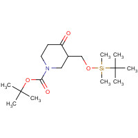 849767-21-1 tert-butyl 3-[[tert-butyl(dimethyl)silyl]oxymethyl]-4-oxopiperidine-1-carboxylate chemical structure