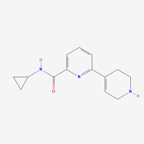 1206550-92-6 N-cyclopropyl-6-(1,2,3,6-tetrahydropyridin-4-yl)pyridine-2-carboxamide chemical structure
