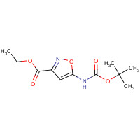 138742-18-4 ethyl 5-[(2-methylpropan-2-yl)oxycarbonylamino]-1,2-oxazole-3-carboxylate chemical structure