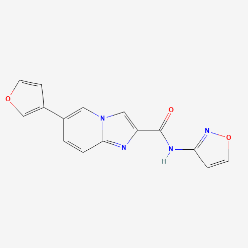 1186087-90-0 6-(furan-3-yl)-N-(1,2-oxazol-3-yl)imidazo[1,2-a]pyridine-2-carboxamide chemical structure