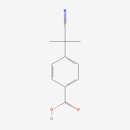 129488-74-0 4-(2-cyanopropan-2-yl)benzoic acid chemical structure