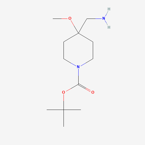863561-70-0 tert-butyl 4-(aminomethyl)-4-methoxypiperidine-1-carboxylate chemical structure