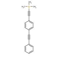 147492-76-0 trimethyl-[2-[4-(2-phenylethynyl)phenyl]ethynyl]silane chemical structure