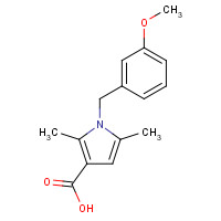 1184384-91-5 1-[(3-methoxyphenyl)methyl]-2,5-dimethylpyrrole-3-carboxylic acid chemical structure