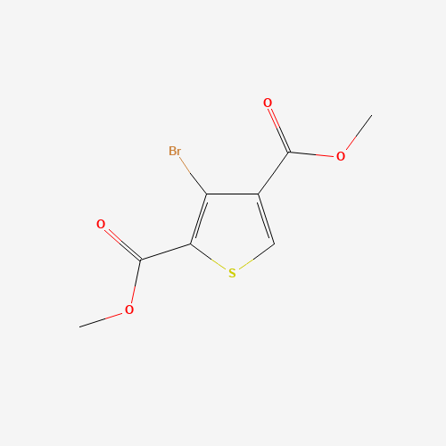 24647-86-7 dimethyl 3-bromothiophene-2,4-dicarboxylate chemical structure