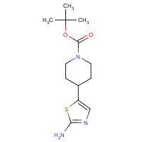 820231-21-8 tert-butyl 4-(2-amino-1,3-thiazol-5-yl)piperidine-1-carboxylate chemical structure