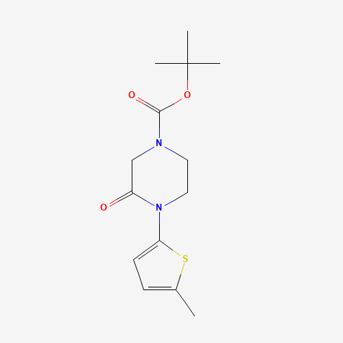 1284249-84-8 tert-butyl 4-(5-methylthiophen-2-yl)-3-oxopiperazine-1-carboxylate chemical structure
