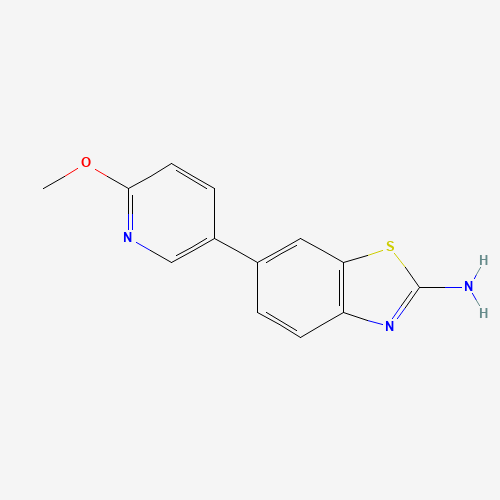 1244059-46-8 6-(6-methoxypyridin-3-yl)-1,3-benzothiazol-2-amine chemical structure