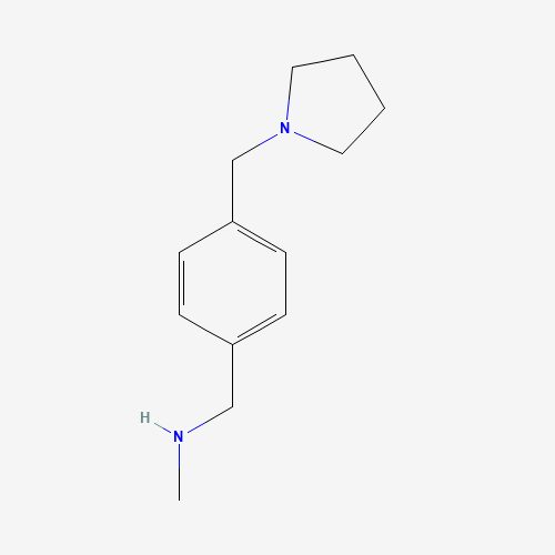 884507-40-8 N-methyl-1-[4-(pyrrolidin-1-ylmethyl)phenyl]methanamine chemical structure