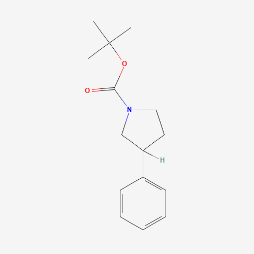 147410-43-3 tert-butyl 3-phenylpyrrolidine-1-carboxylate chemical structure