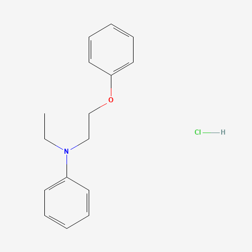 79084-84-7 N-ethyl-N-(2-phenoxyethyl)aniline;hydrochloride chemical structure