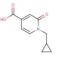 1203543-98-9 1-(cyclopropylmethyl)-2-oxopyridine-4-carboxylic acid chemical structure