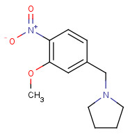 1400287-33-3 1-[(3-methoxy-4-nitrophenyl)methyl]pyrrolidine chemical structure