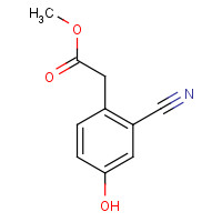 1261559-90-3 methyl 2-(2-cyano-4-hydroxyphenyl)acetate chemical structure