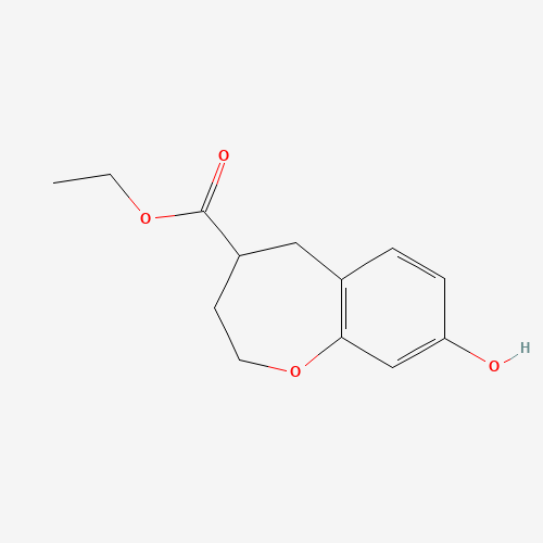 805250-11-7 ethyl 8-hydroxy-2,3,4,5-tetrahydro-1-benzoxepine-4-carboxylate chemical structure