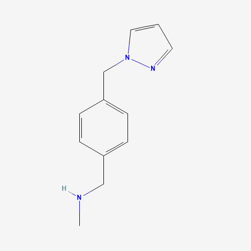 892502-08-8 N-methyl-1-[4-(pyrazol-1-ylmethyl)phenyl]methanamine chemical structure