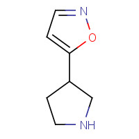 1225218-93-8 5-pyrrolidin-3-yl-1,2-oxazole chemical structure