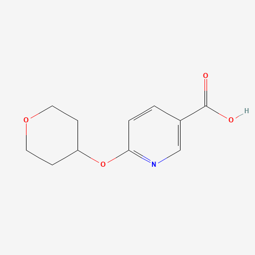 886851-55-4 6-(oxan-4-yloxy)pyridine-3-carboxylic acid chemical structure
