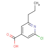 57663-81-7 2-chloro-6-propylpyridine-4-carboxylic acid chemical structure