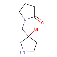 1263358-54-8 1-[(3-hydroxypyrrolidin-3-yl)methyl]pyrrolidin-2-one chemical structure