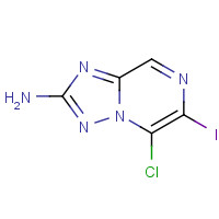1454654-52-4 5-chloro-6-iodo-[1,2,4]triazolo[1,5-a]pyrazin-2-amine chemical structure