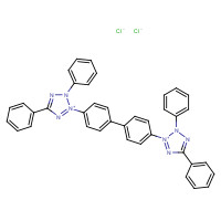 298-95-3 2-[4-[4-(3,5-diphenyltetrazol-2-ium-2-yl)phenyl]phenyl]-3,5-diphenyltetrazol-2-ium;dichloride chemical structure