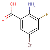 874784-14-2 2-amino-5-bromo-3-fluorobenzoic acid chemical structure
