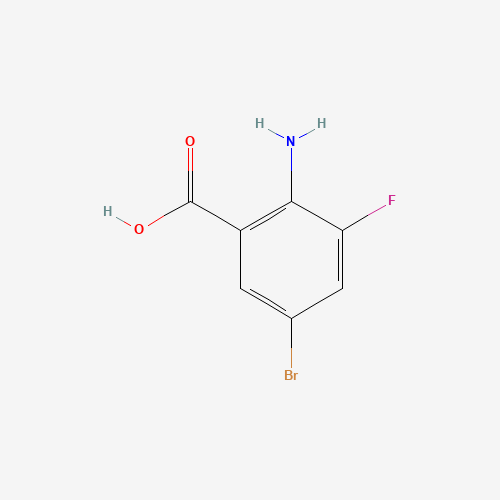874784-14-2 2-amino-5-bromo-3-fluorobenzoic acid chemical structure