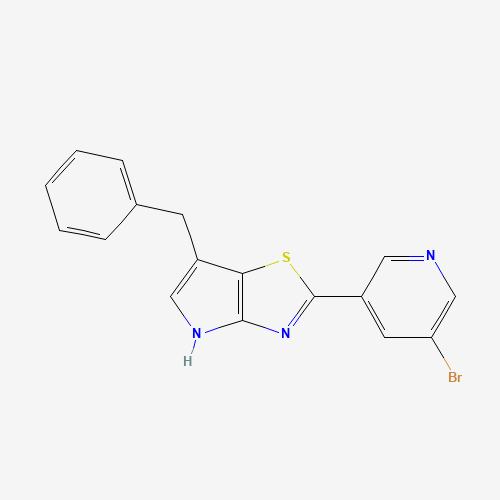 1312363-68-0 6-benzyl-2-(5-bromopyridin-3-yl)-4H-pyrrolo[2,3-d][1,3]thiazole chemical structure