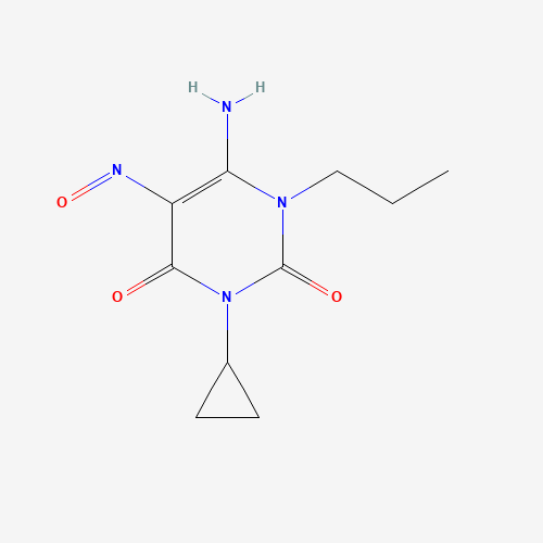 907998-07-6 6-amino-3-cyclopropyl-5-nitroso-1-propylpyrimidine-2,4-dione chemical structure