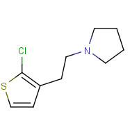 893442-15-4 1-[2-(2-chlorothiophen-3-yl)ethyl]pyrrolidine chemical structure